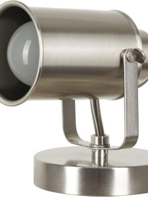Modern Multipurpose Spotlight Desk or Wall Mount Accent Lamp, 6", Brushed Nickel, Pack of 1