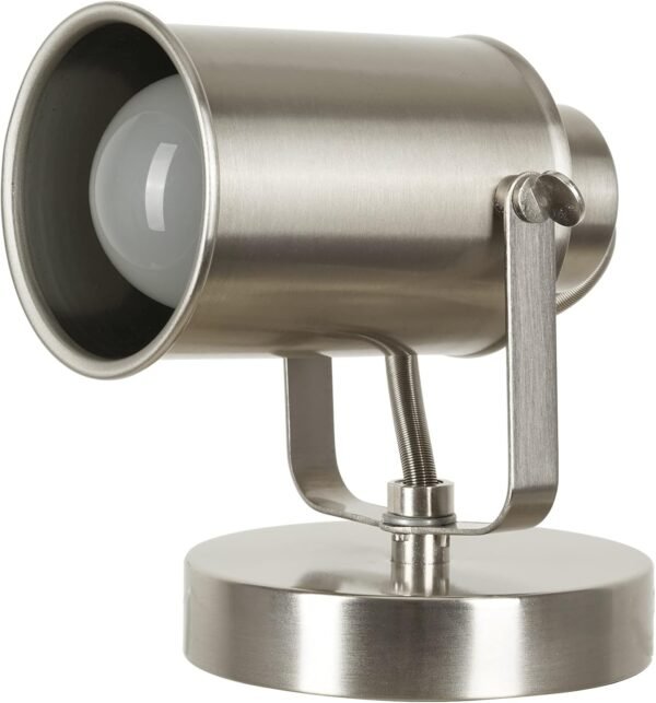Modern Multipurpose Spotlight Desk or Wall Mount Accent Lamp, 6", Brushed Nickel, Pack of 1